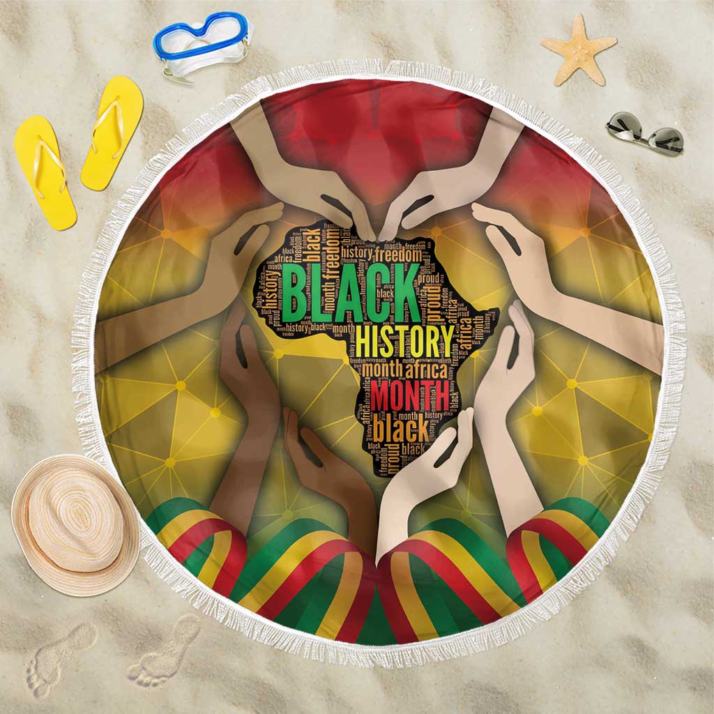 Black History Month Beach Blanket Africa I Am Black