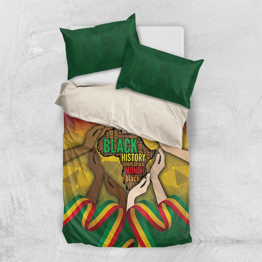 Black History Month Bedding Set Africa I Am Black