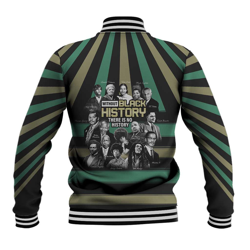 Without Black History There Is No History Baseball Jacket African Hub