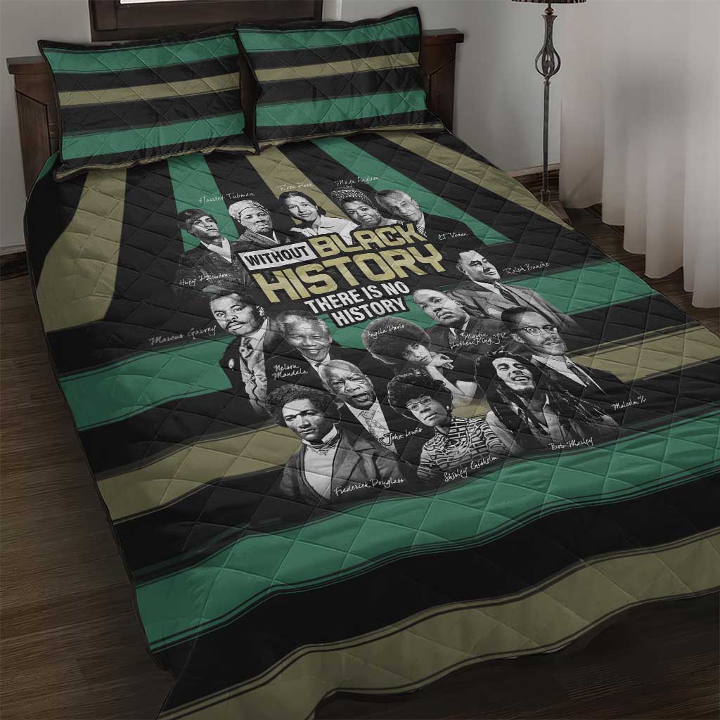 Without Black History There Is No History Quilt Bed Set African Hub