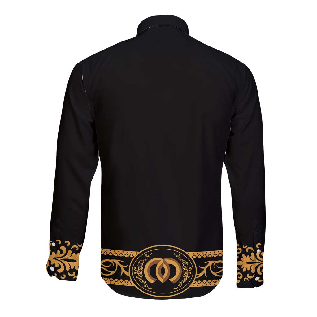 Mexican Charro Suit Long Sleeve Button Shirt 2025 Cinco De Mayo Costume