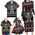 Live To Ride Motorbike Skeleton Family Matching Long Sleeve Bodycon Dress and Hawaiian Shirt Biker Skull Christmas DT04 - Wonder Print Shop