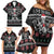 Live To Ride Motorbike Skeleton Family Matching Off Shoulder Short Dress and Hawaiian Shirt Biker Skull Christmas DT04 - Wonder Print Shop