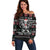 Live To Ride Motorbike Skeleton Off Shoulder Sweater Biker Skull Christmas DT04 - Wonder Print Shop