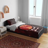 Blood Moon 2025 Bedding Set Total Lunar Eclipse