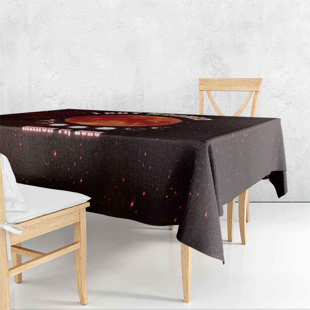 Blood Moon 2025 Tablecloth Total Lunar Eclipse