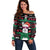 Llama Funny Off Shoulder Sweater Llama Christmas DT04 - Wonder Print Shop