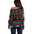 Llama Funny Off Shoulder Sweater Llama Christmas DT04 - Wonder Print Shop