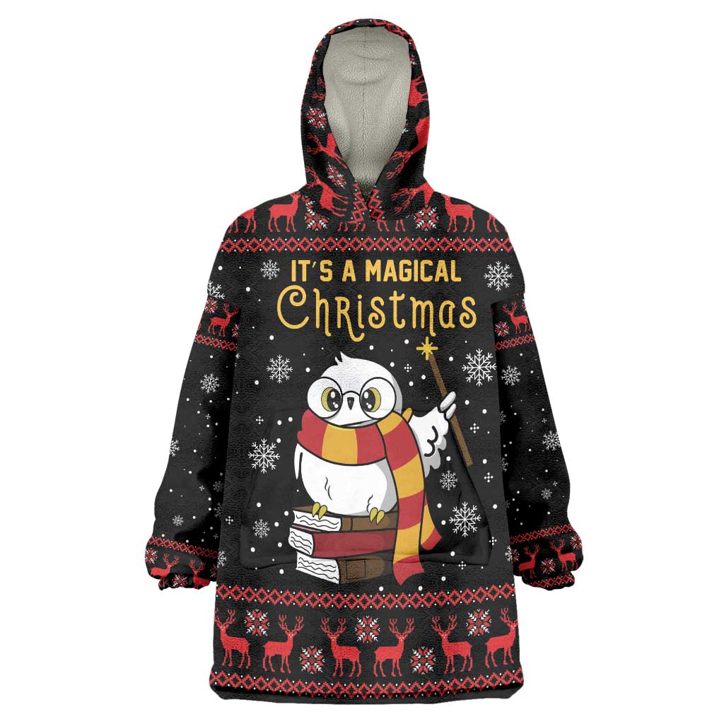 Magical Christmas Wearable Blanket Hoodie Owl Book Xmas