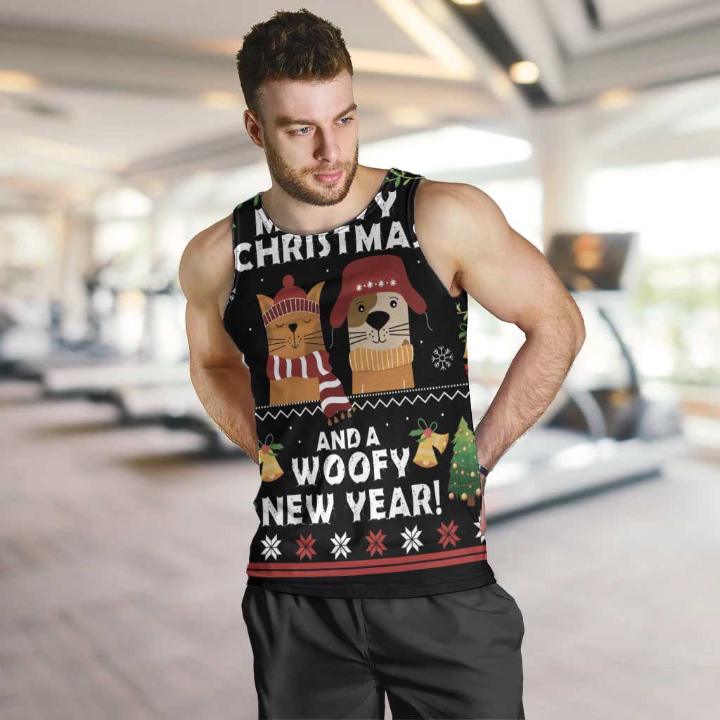 Meowy Christmas And Woofy New Year Men Tank Top DT04 - Wonder Print Shop