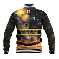 Ancient African Achievements Baseball Jacket Egyptian Pyramids Galaxy