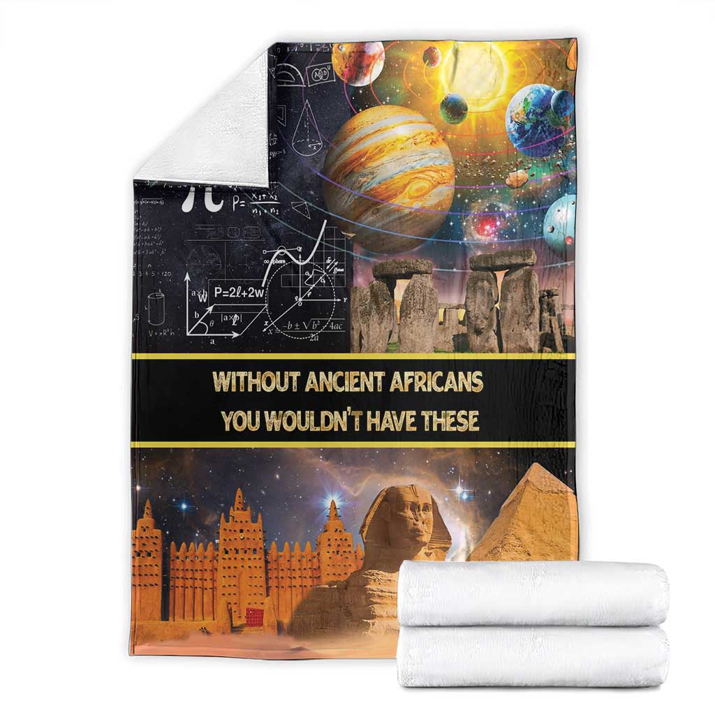 Ancient African Achievements Blanket Egyptian Pyramids Galaxy