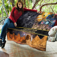 Ancient African Achievements Quilt Egyptian Pyramids Galaxy