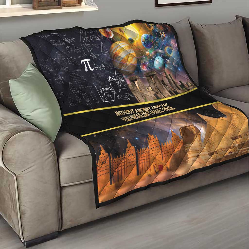 Ancient African Achievements Quilt Egyptian Pyramids Galaxy