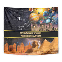 Ancient African Achievements Tapestry Egyptian Pyramids Galaxy