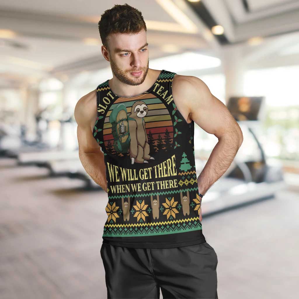 Sloth Team Christmas Holiday Men Tank Top Sloth Hiking Team DT04 - Wonder Print Shop