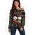 All I Want For Christmas Is My Two Front Teeth Off Shoulder Sweater DT04 - Wonder Print Shop