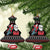 Santa And Motor Ceramic Ornament Santa Claus And Joy On A Motorcycle DT04 - Wonder Print Shop