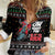 Santa And Motor Women Casual Shirt Santa Claus And Joy On A Motorcycle