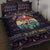 Santa Claus On Mountain Bike Quilt Bed Set Christmas Gifts DT04 - Wonder Print Shop