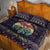 Santa Claus On Mountain Bike Quilt Bed Set Christmas Gifts DT04 - Wonder Print Shop