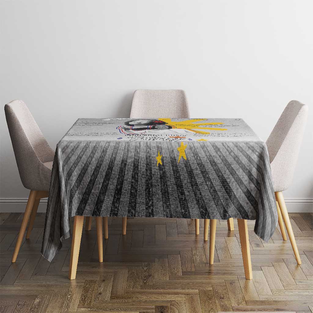 Coretta Scott King Tablecloth Honoring The Legacy Hand Draw Style
