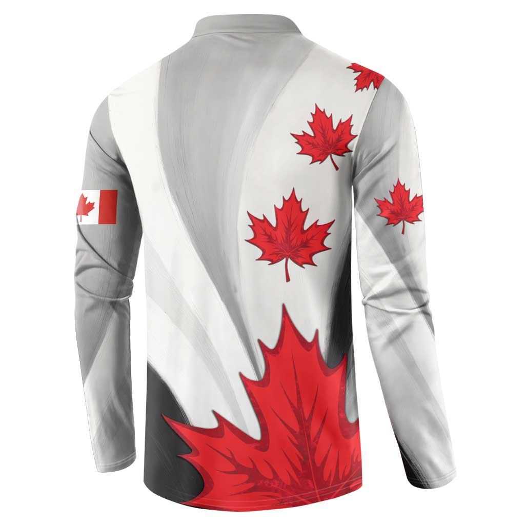 Canada Maple Leaf Button Sweatshirt Unique Style