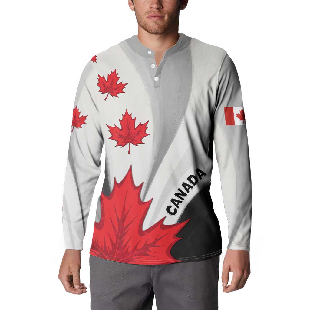Canada Maple Leaf Button Sweatshirt Unique Style