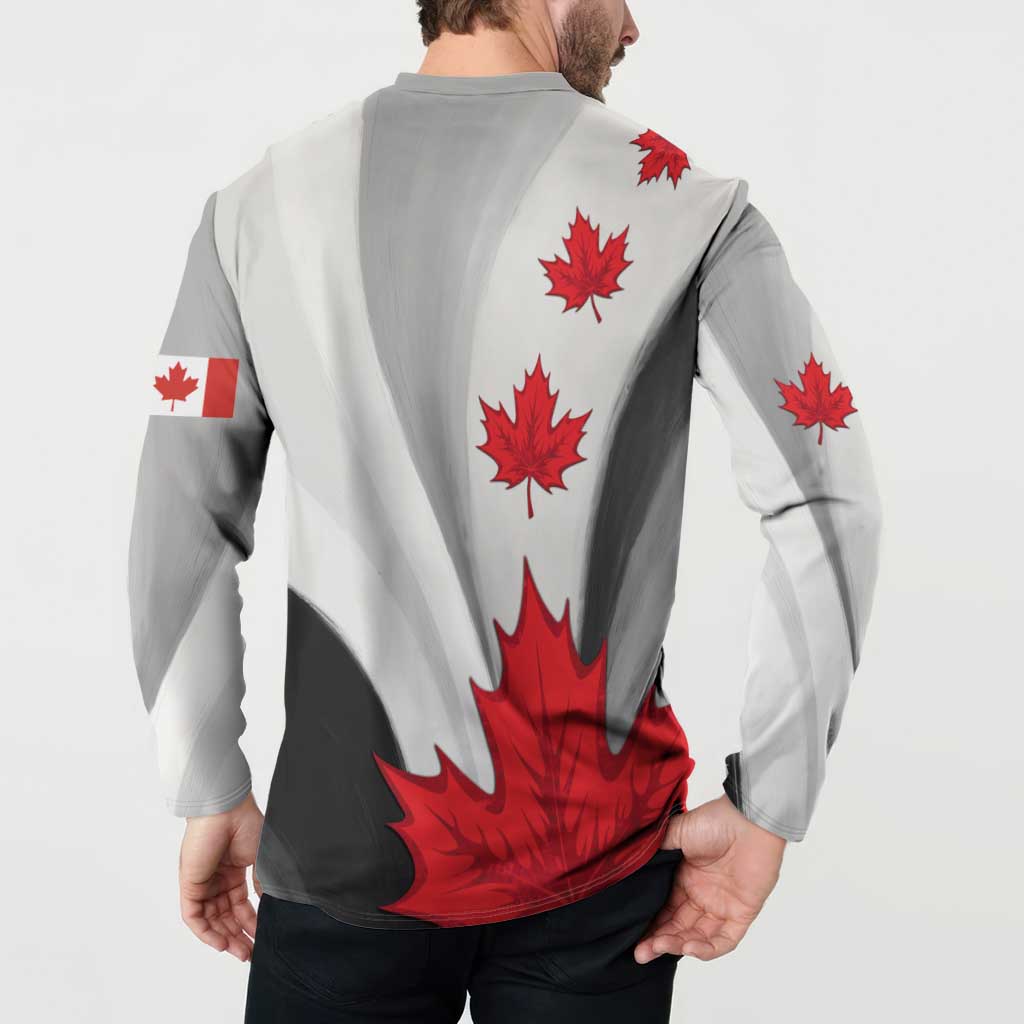 Canada Maple Leaf Button Sweatshirt Unique Style