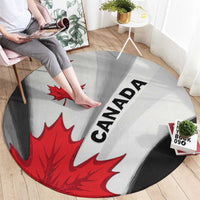 Canada Maple Leaf Round Carpet Unique Style