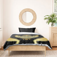 Egypt BA Bedding Set Winged Pharaoh Hieroglyphic Patterns