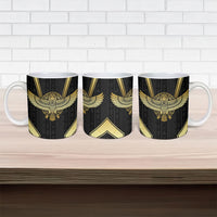 Egypt BA Ceramic Mug Winged Pharaoh Hieroglyphic Patterns