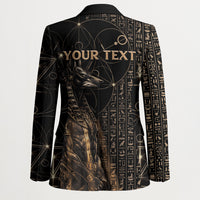 Personalized Egyptian God Anubis Blazer Jackal Headed Deity Ancient Egypt Mythology Gilded