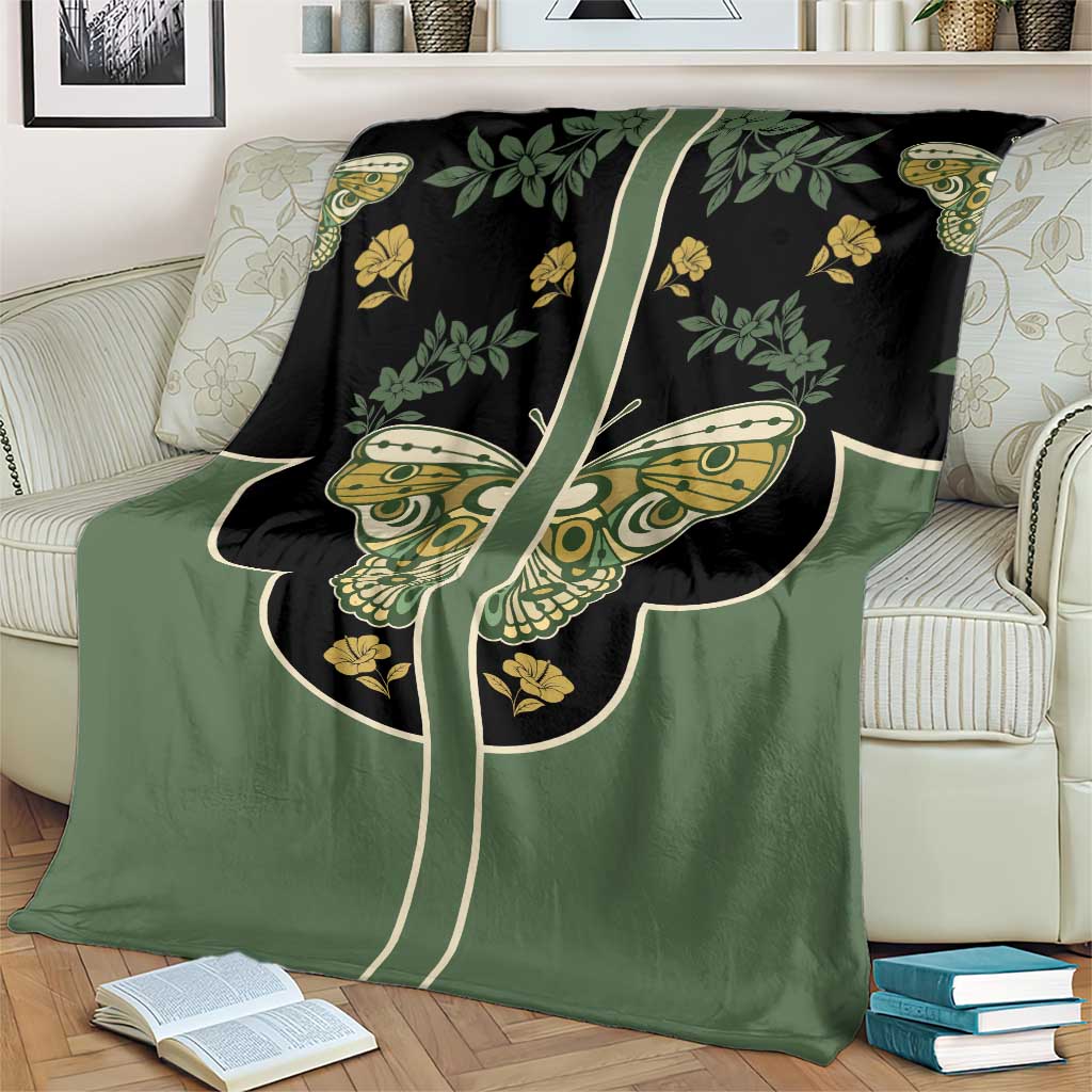 Retro Butterfly Blanket Western Yoke Style - Wonder Print Shop