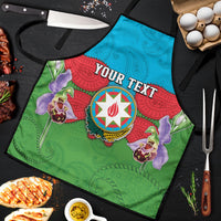Personalized Azerbaijan Apron Khari Bulbul Buta Pattern Emblem Flame