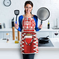 Bahrain Apron Royal Coat Of Arms And Map Islamic Pattern