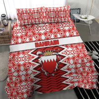 Bahrain Bedding Set Royal Coat Of Arms And Map Islamic Pattern