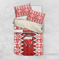 Bahrain Bedding Set Royal Coat Of Arms And Map Islamic Pattern