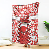 Bahrain Blanket Royal Coat Of Arms And Map Islamic Pattern