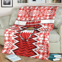 Bahrain Blanket Royal Coat Of Arms And Map Islamic Pattern