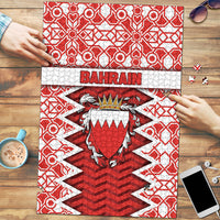 Bahrain Puzzle Royal Coat Of Arms And Map Islamic Pattern