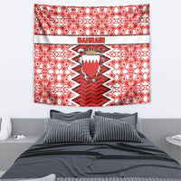 Bahrain Tapestry Royal Coat Of Arms And Map Islamic Pattern