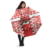 Bahrain Umbrella Royal Coat Of Arms And Map Islamic Pattern