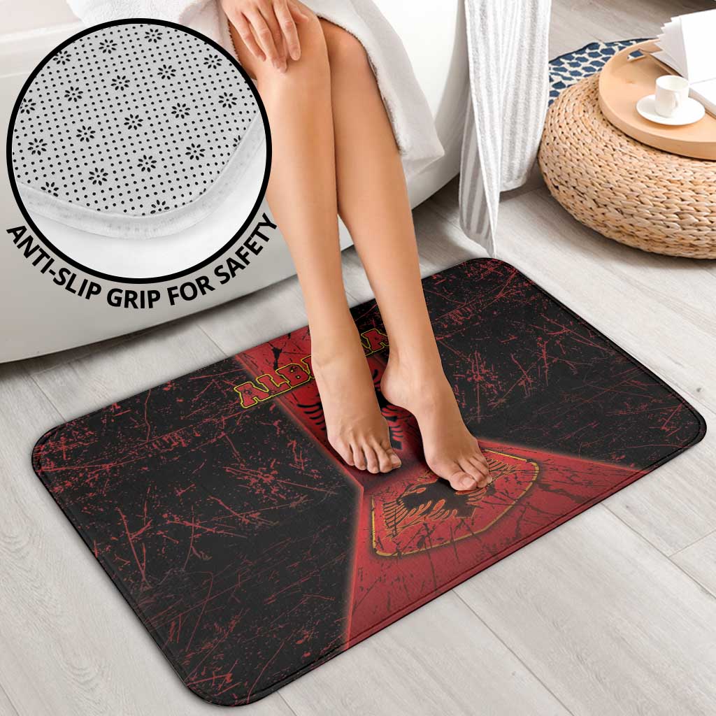 Albania Bathroom Set Black Double Headed Eagle - Wonder Print Shop