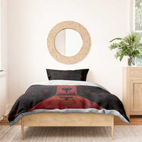 Albania Bedding Set Black Double Headed Eagle - Wonder Print Shop