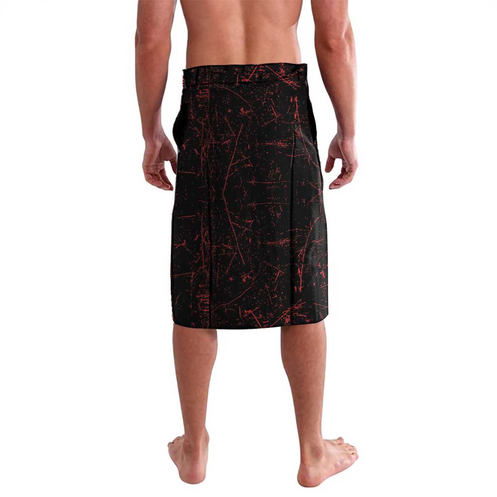 Personalized Albania Lavalava Black Double Headed Eagle - Wonder Print Shop