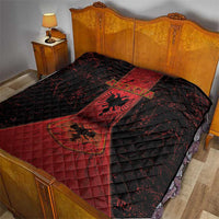 Albania Quilt Black Double Headed Eagle - Wonder Print Shop