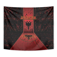 Albania Tapestry Black Double Headed Eagle - Wonder Print Shop