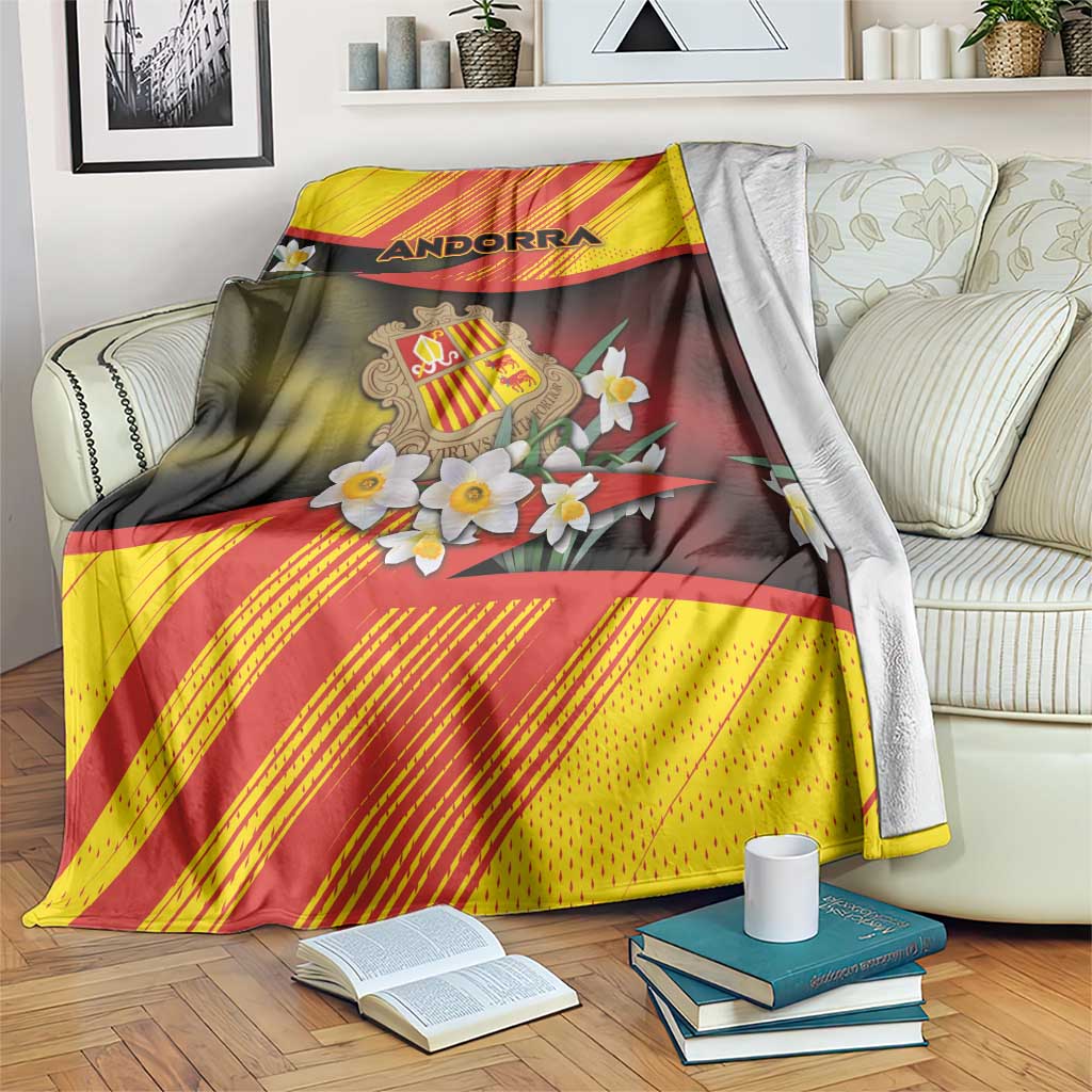 Andorra Blanket The Grandalla Flowers With Symbol - Wonder Print Shop