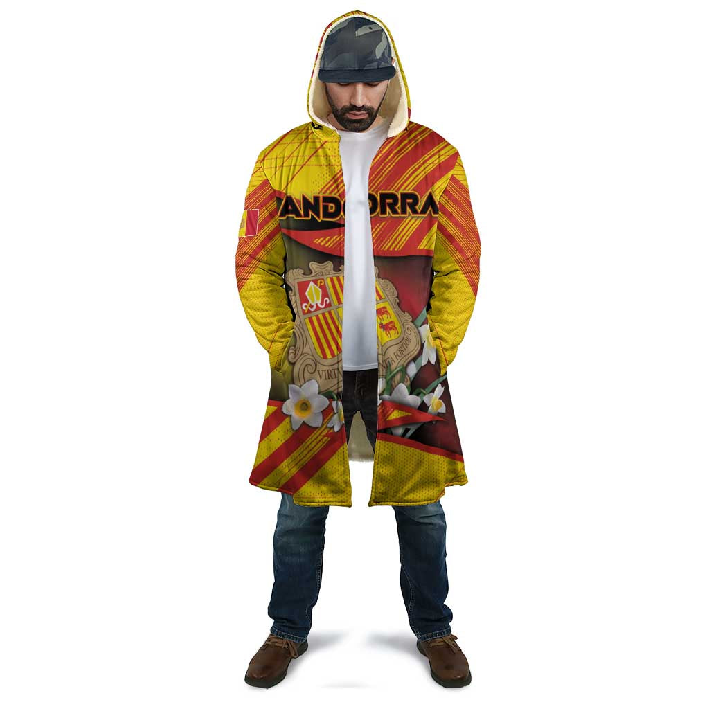 Personalized Andorra Cloak The Grandalla Flowers With Symbol - Wonder Print Shop